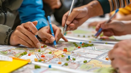 Fototapeta premium Community Driven Mapping for Local Development Planning and Resource Management