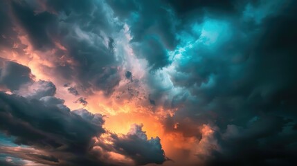 Obraz premium Brooding storm clouds