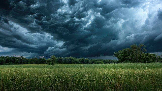 Brooding storm clouds
