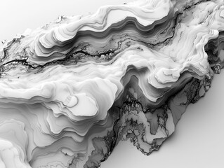 Abstract Digital Art, Texture Illustration, 3D Model, Modern Design