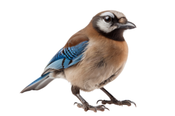 Eurasian Jay Bird Close Up Portrait