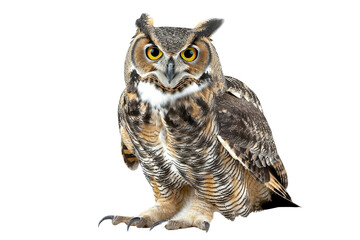 Fototapeta premium Great Horned Owl isolated