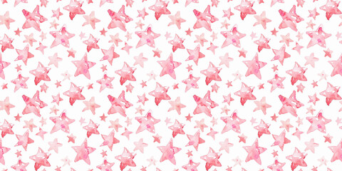 Fototapeta premium A background of pink star on a white background