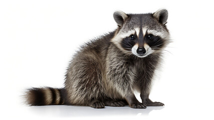 close up of a raccoon