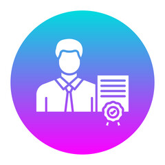 Qualification vector icon. Can be used for Business Training iconset.
