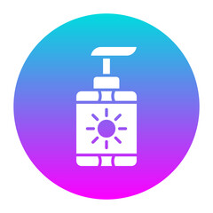 After Sun Lotion vector icon. Can be used for Skincare iconset.