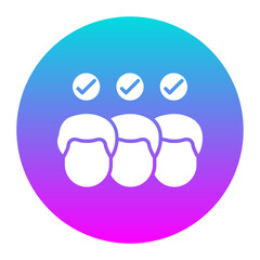 Obraz premium For All Skin Types vector icon. Can be used for Skincare iconset.