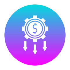 Low Startup Cost vector icon. Can be used for Home Based Business iconset.