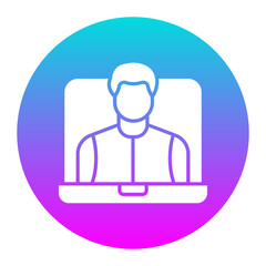 Webinar vector icon. Can be used for Home Based Business iconset.