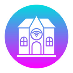 Home Network vector icon. Can be used for Home Based Business iconset.