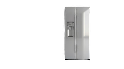 Refrigerator on transparent background