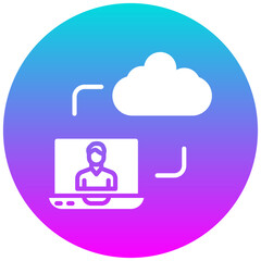 Network Data Backup vector icon. Can be used for Networking iconset.