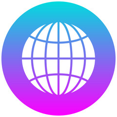 Globe vector icon. Can be used for Earth Day iconset.