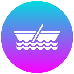Boat vector icon. Can be used for Coastline iconset.