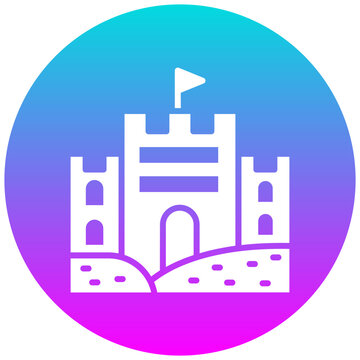 recommend clip art: Sandcastle vector icon. Can be used for Coastline iconset.