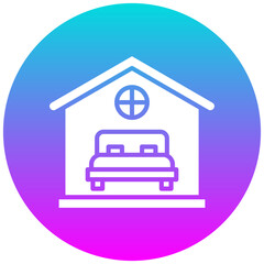 Accommodation vector icon. Can be used for Hajj Pilgrimage iconset.