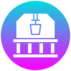 Zamzam Well vector icon. Can be used for Hajj Pilgrimage iconset.