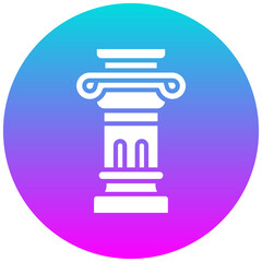 Roman Column vector icon. Can be used for Italy iconset.