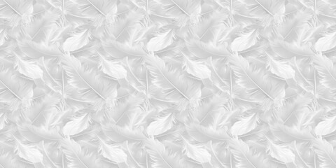 Obraz premium a white pattern background of white feathers, photography, aesthetic, white, innocent, whisper, stillness, serene, calmness