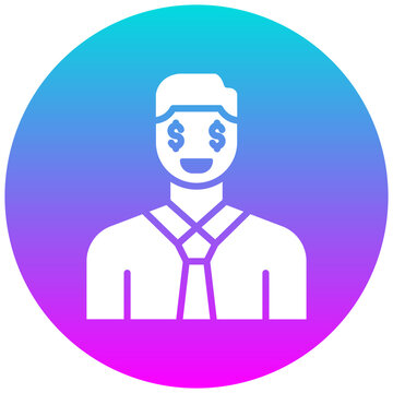 recommend clip art: Greedy Banker vector icon. Can be used for Corruption iconset.