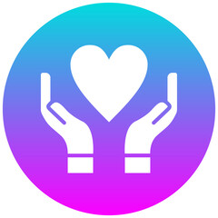 Caring Community vector icon. Can be used for Chemotherapy iconset.