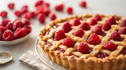 Delectable Linzer Tart with Raspberry Jam