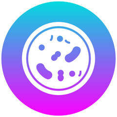Petri Dish vector icon. Can be used for Lab iconset.