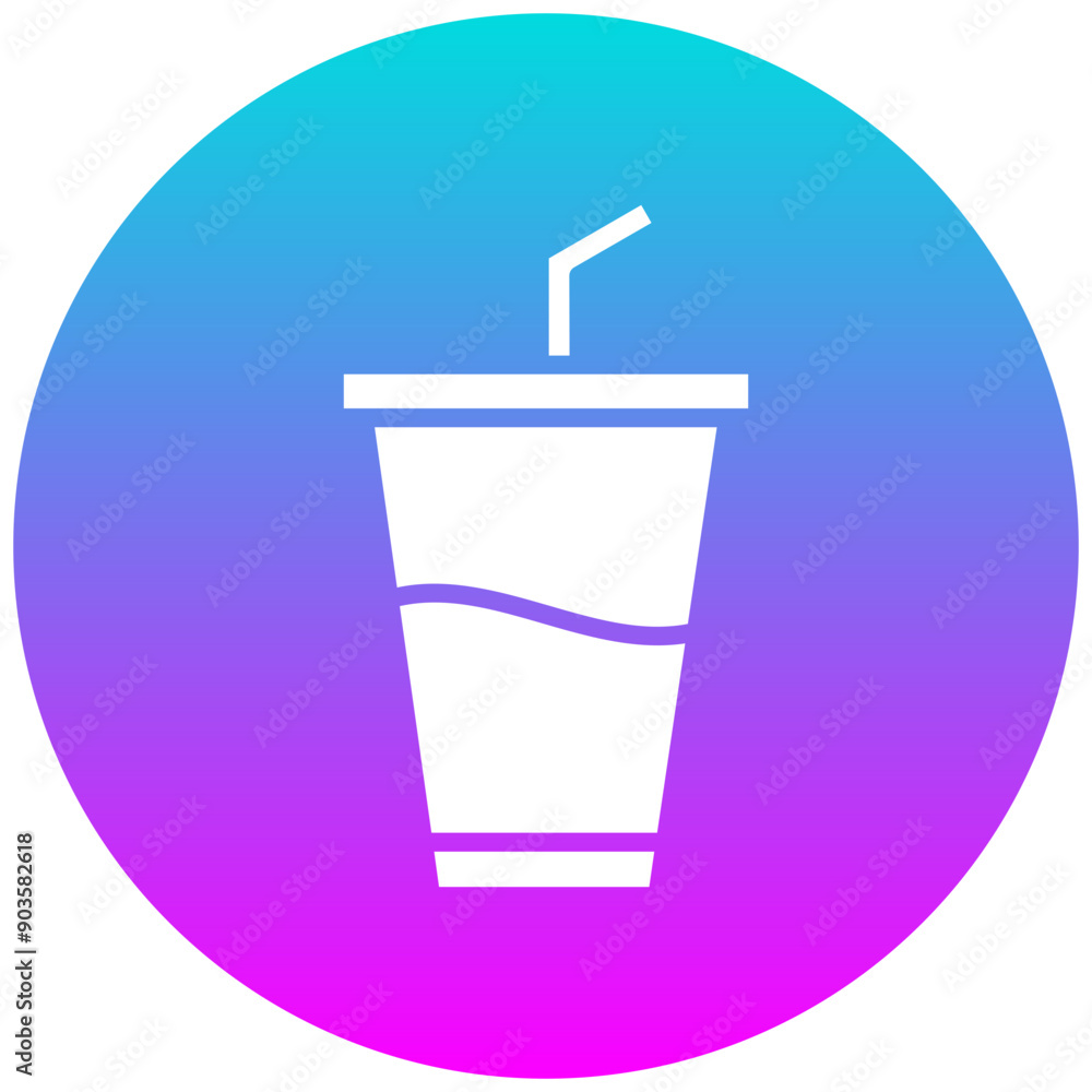 Sticker Drink vector icon. Can be used for Rugby iconset.