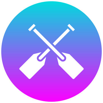 recommend clip art: Paddles vector icon. Can be used for Ocean iconset.