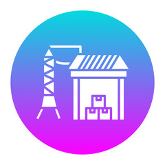 Power Housing vector icon. Can be used for Warehouse iconset.