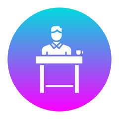 Teller vector icon. Can be used for Supermarket iconset.