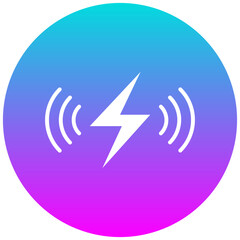 Wireless Charging vector icon. Can be used for Battery and Power iconset.