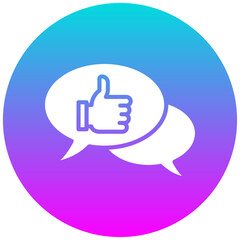 Feedback vector icon. Can be used for Shoemaker iconset.