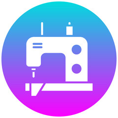 Sewing Machine vector icon. Can be used for Shoemaker iconset.