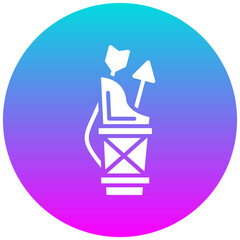 Quiver vector icon. Can be used for Archery iconset.