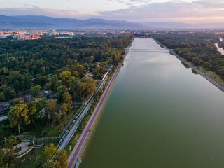 Fototapeta premium Rowing Venue in city of Plovdiv, Bulgaria