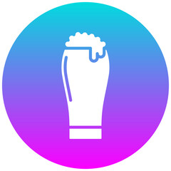 Pint of Beer vector icon. Can be used for Oktoberfest iconset.
