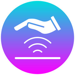 Sensor vector icon. Can be used for Biometrics iconset.