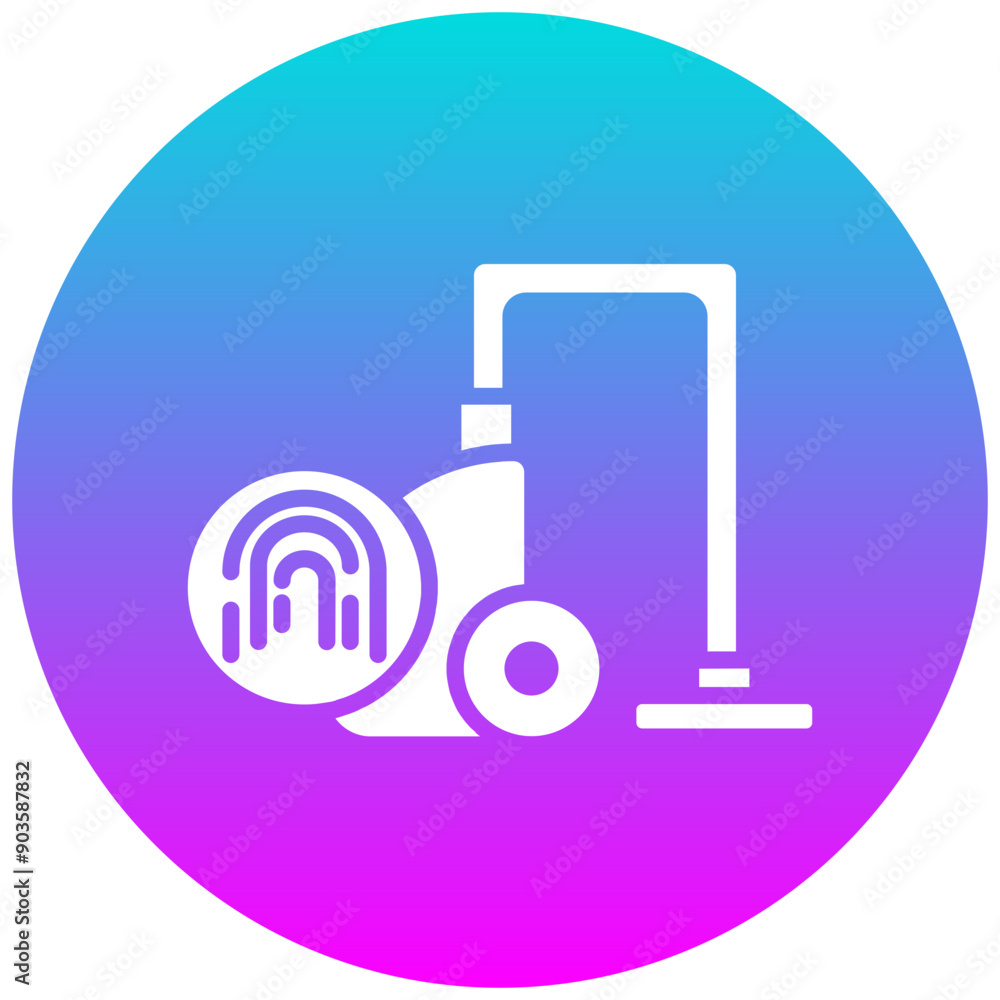 Canvas Prints Biometric Vacuum vector icon. Can be used for Biometrics iconset.