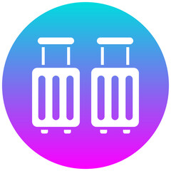 Luggage vector icon. Can be used for Beach Resort iconset.