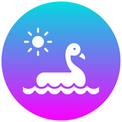 Pool Float vector icon. Can be used for Beach Resort iconset.