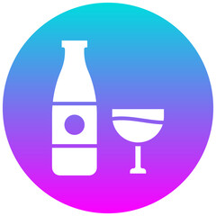 Alcohol vector icon. Can be used for Luxury iconset.