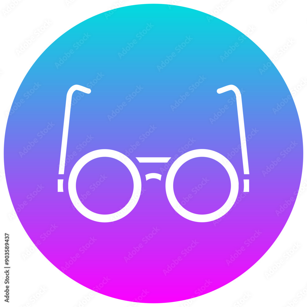 Poster Glasses vector icon. Can be used for Luxury iconset.