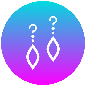 recommend clip art: Earrings vector icon. Can be used for Luxury iconset.
