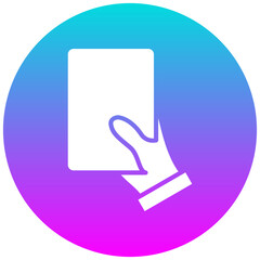 Card vector icon. Can be used for Volleyball iconset.