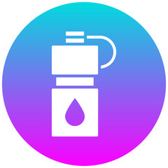 Water Bottle vector icon. Can be used for Volleyball iconset.