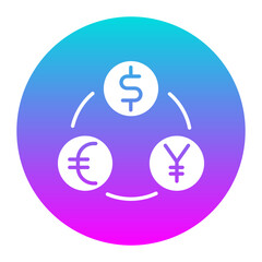 Dollar Exchange vector icon. Can be used for Trading iconset.