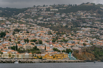 Cityscape in Funchal in Madeira, Portugal 
