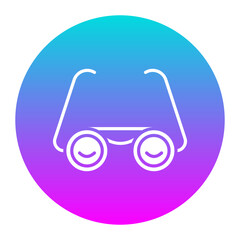 Sunglasses vector icon. Can be used for Retro iconset.