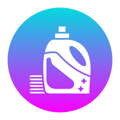 Obraz premium Detergent vector icon. Can be used for Laundry iconset.